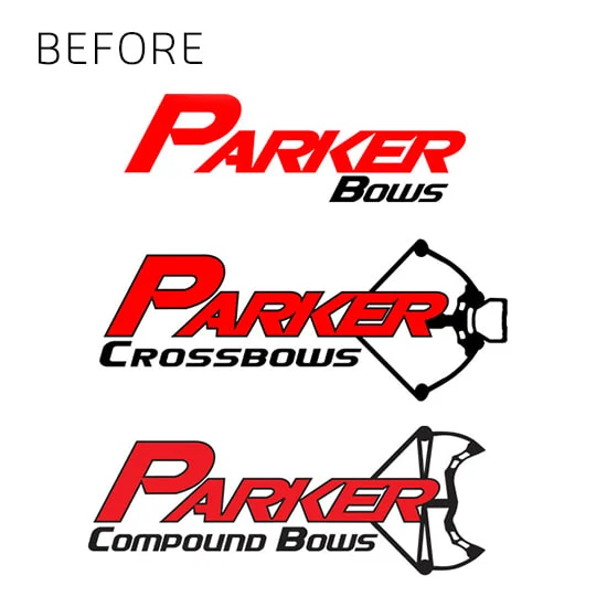 Parker logos before the rebrand