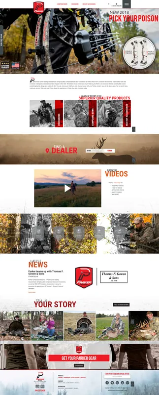 Parker Bows home page
